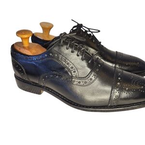 ANTHONY  VEER WINDSOR ESSENTIALS ORTHOLITE MEN CAPTOE BROGUE BLACK 8.5 EE/9.5 EE